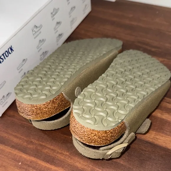 Birkenstock Kids Milano Kids Vegan Sandals Faded Khaki Buckle Straps Sz 1-1.5 - Picture 4 of 12
